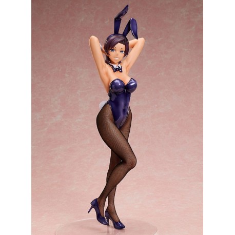 Estatua de Sae Hinata con traje de conejita púrpura