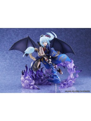 Estatua PVC de Rimuru Tempest 21 cm con efectos de fuego azul