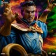 Estátua Dr. Strange da Marvel escala 1/10, 47 cm de altura.