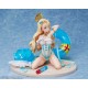 Statue d'Emile Bertin d'Azur Lane en maillot de bain bleu