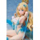 Statue d'Emile Bertin d'Azur Lane en maillot de bain bleu