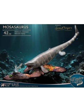 Statue Mosasaurus Wonders of the Wild résine 42 cm