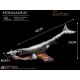 Estatua Mosasaurus Wonders of the Wild de resina 42 cm
