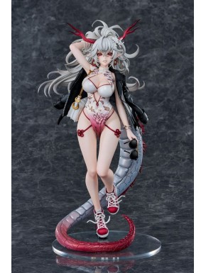 Estatua PVC Tatsuzaki Ryou con detalles en blanco y rojo