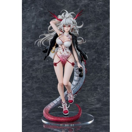 Estatua PVC Tatsuzaki Ryou con detalles en blanco y rojo