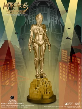 Statue dorée Maschinenmensch de Metropolis 40 cm