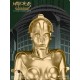 Estátua dourada Maschinenmensch de Metropolis 40 cm