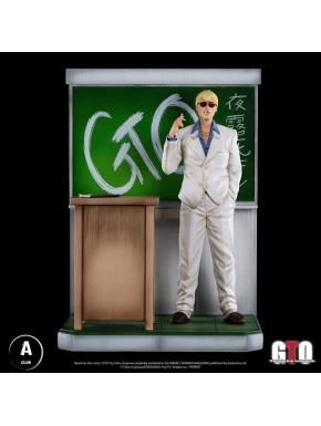 Estatua de Onizuka Eikichi de 36 cm con pizarra verde.