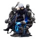 Estatua Satoru Gojo Jujutsu Kaisen con esqueletos en PVC