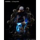 Estatua Satoru Gojo Jujutsu Kaisen con esqueletos en PVC