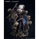 Estatua Satoru Gojo Jujutsu Kaisen con esqueletos en PVC