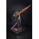 Estatua de Pontiff Sulyvahn de Dark Souls con luz en poliresina