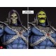 Estátua Skeletor de 63 cm com bastão e espada