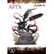 Estátua de Asta de Black Clover com espada e efeitos mágicos