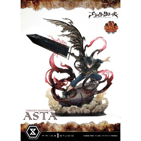 Estátua 1/6 Asta Black Clover com espada e asas negras