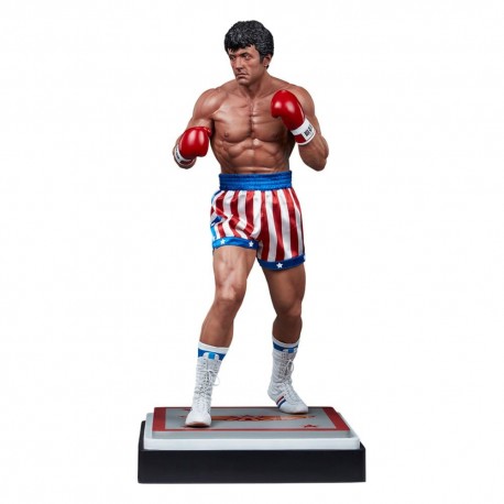 Estatua de Rocky IV a escala 1/3 con ropa de tela