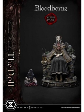 Statue Bloodborne The Doll avec détails et fonction d'éclairage.