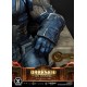 Estátua de Darkseid no trono desenhada por Carlos D'Anda