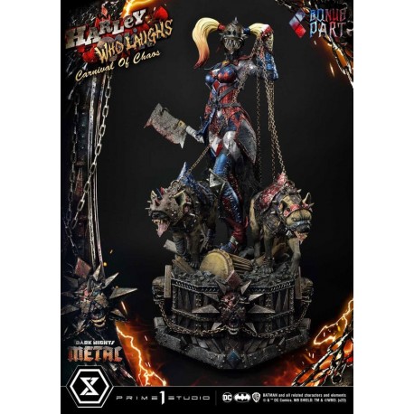 Statue de Harley Quinn Who Laughs Dark Nights Metal