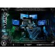Statue Batman Tactical Throne avec base Batcave et éclairage LED