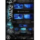 Statue Batman Tactical Throne avec base Batcave et éclairage LED