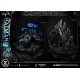 Statue Batman Tactical Throne avec base Batcave et éclairage LED