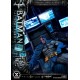 Statue Batman Tactical Throne avec base Batcave et éclairage LED