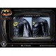 Estatua Batman 1/3 Batman 1989 sobre base gótica