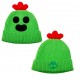 Gorro verde de Spike do Brawl Stars com detalhes vermelhos e pretos