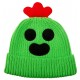 Gorro verde de Spike do Brawl Stars com detalhes vermelhos e pretos