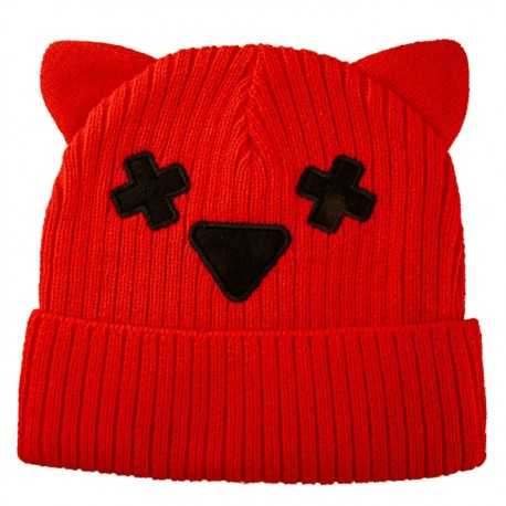 Gorro rojo Nita de Brawl Stars con orejas y diseño divertido