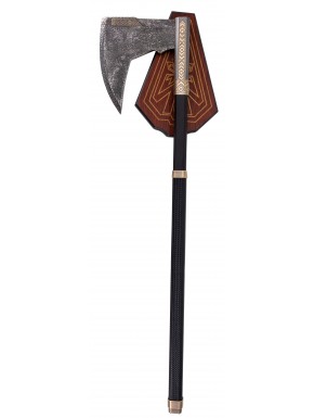 Réplica real hacha Gimli de El Señor de los Anillos con soporte