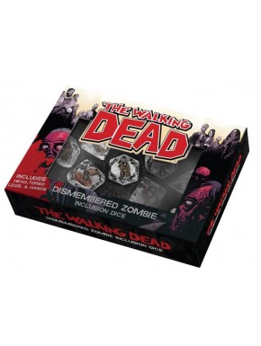 Pack de dados de The Walking Dead con partes de zombis desmembrados