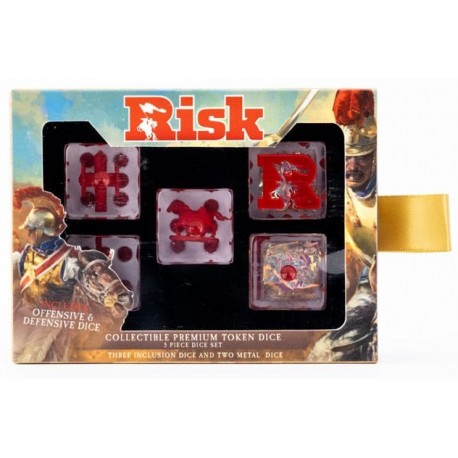 Risk Pack de Dados Token Offense & Defense en caja