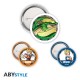 Ensemble de badges Dragon Ball avec Goku, Vegeta et Shenron
