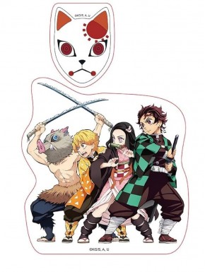 Pegatinas Demon Slayer con personajes y símbolos