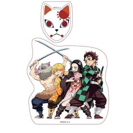 Pegatinas Demon Slayer con personajes y símbolos
