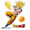 Stickers Dragon Ball Z Goku e Vegeta 16x11cm - 2 Folhas
