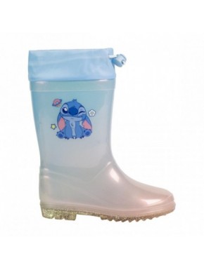Botas de lluvia azules con diseño de Stitch
