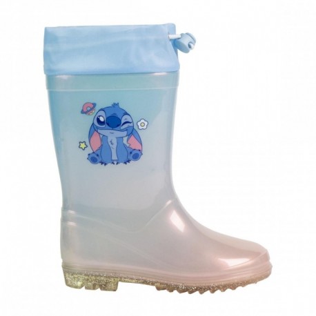 Botas de lluvia azules con diseño de Stitch