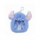 Porte-Monnaie en Peluche Bleu Stitch 100% Polyester
