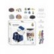 Set DIY Bag Clip Real Madrid con cuentas multicolor y charms