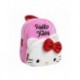 Mochila rosa de Hello Kitty con lazo rojo