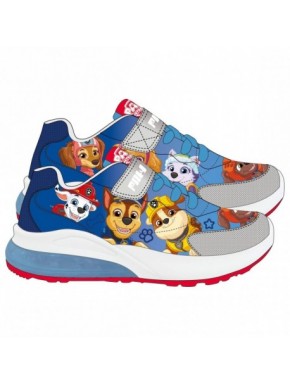 Tênis azuis Paw Patrol com luzes e sola de PVC