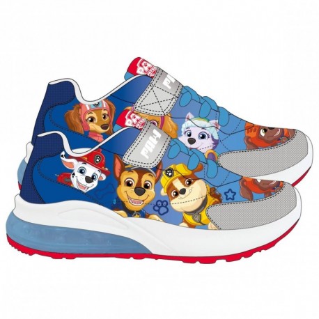 Tênis azuis Paw Patrol com luzes e sola de PVC