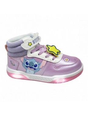 Baskets lumineuses violettes de Stitch pour enfants