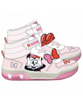 Baskets Minnie avec lumières et semelle en PVC