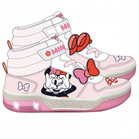 Baskets Minnie avec lumières et semelle en PVC
