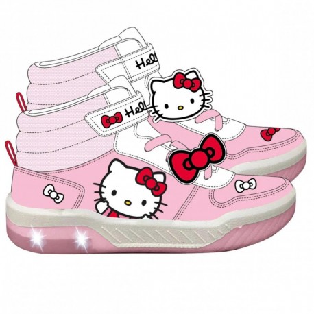 Baskets Hello Kitty avec lumières et semelle en PVC