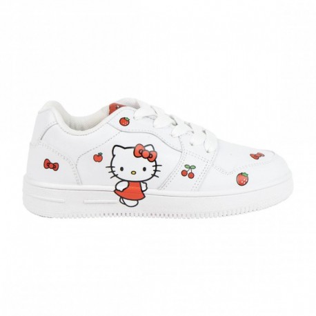 Zapatillas blancas Hello Kitty para niña con suela de PVC